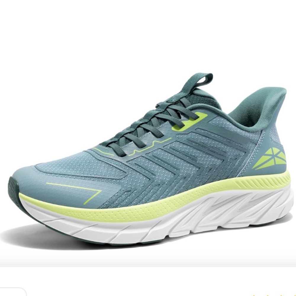 New ALLSWIFIT Blue/Yellow Lightweight Slip On Athletic Sneakers Men’s 9